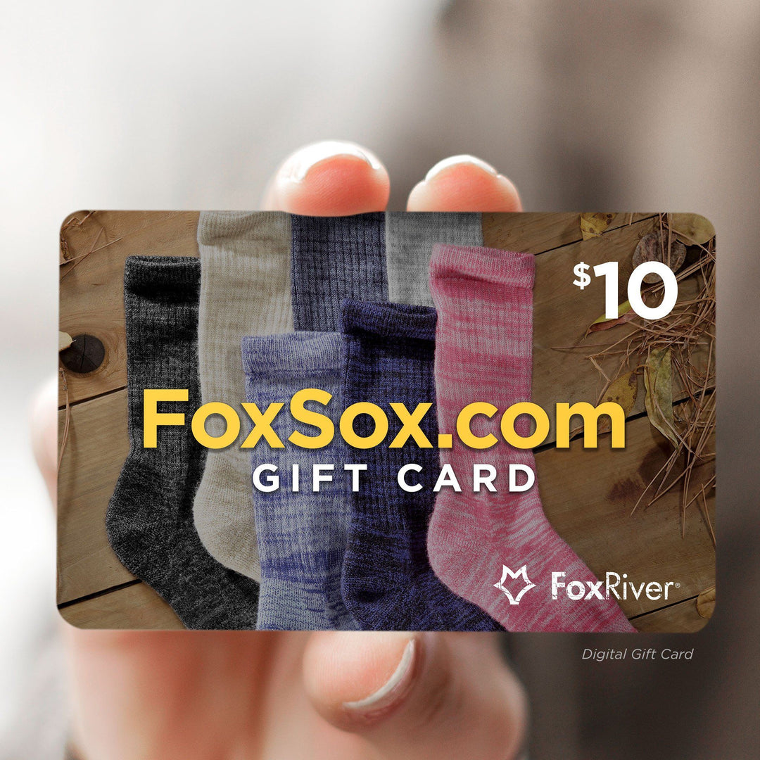 Electronic Gift Card $10.00 - Fox River® Socks