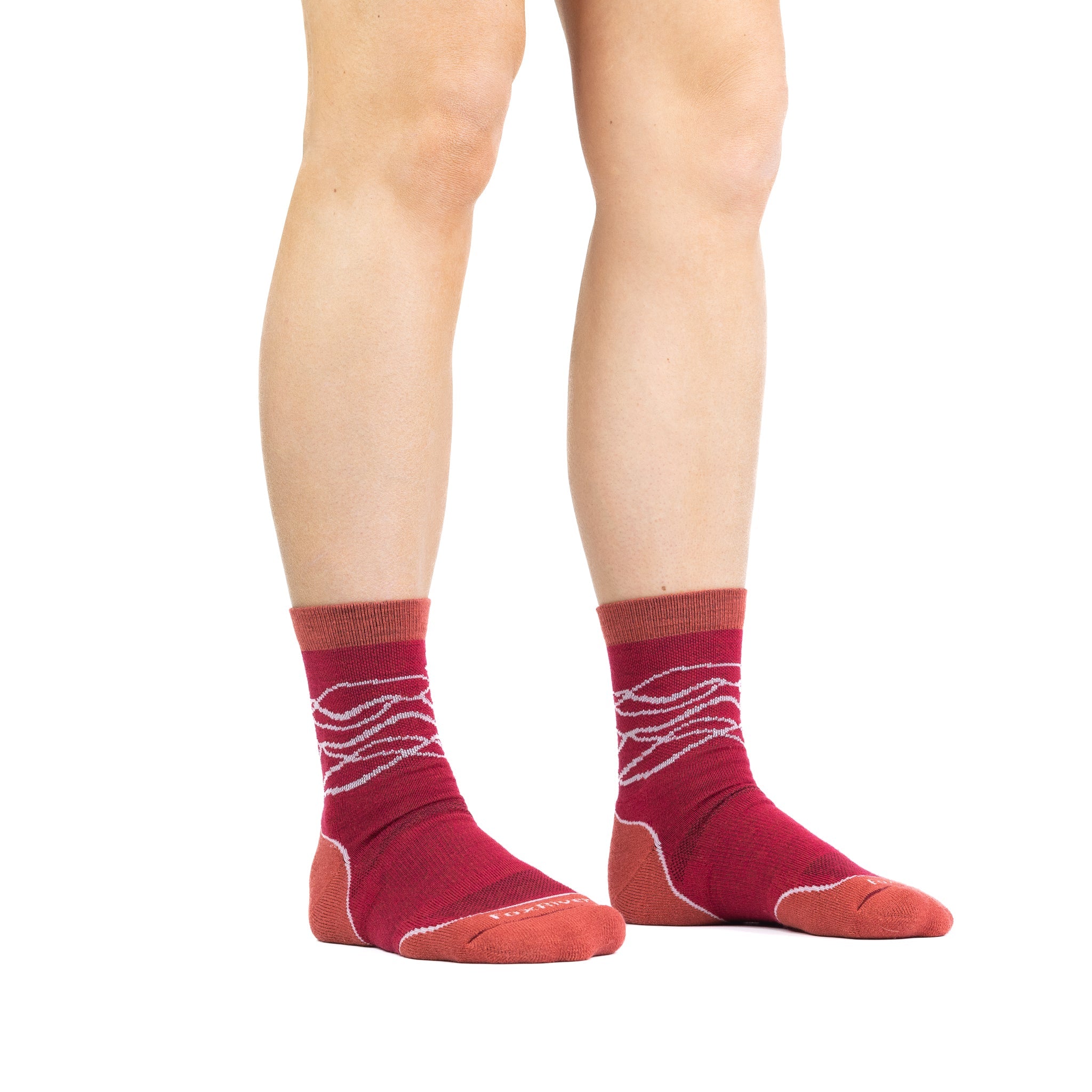 Hike Dundee Medium Weight Crew Maroon Medium - Fox River